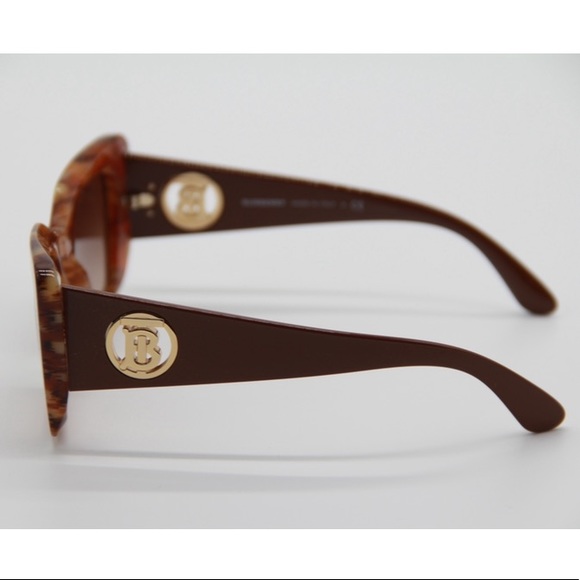 NEW BURBERRY DAISY SUNGLASSES BURBERRY BE4344 3940/13 CAT EYE FRAME EYEWEAR - Picture 4 of 10